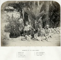 Membros do Sinai Survey, 1868